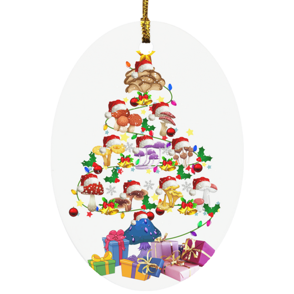 Ornament Christmas Tree Mushroom Christmas Tree New Oval Ornament - Macnystore