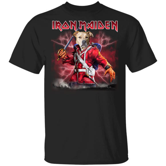 Cool Iron Maiden Pit Bull Shirt Matching Pit Bull Dog Lover Owner Fans Trainer Gifts T-Shirt - Macnystore