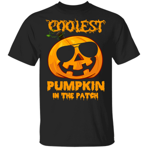 Funny Halloween Costume Coolest Pumpkin In The Patch T-Shirt - Macnystore