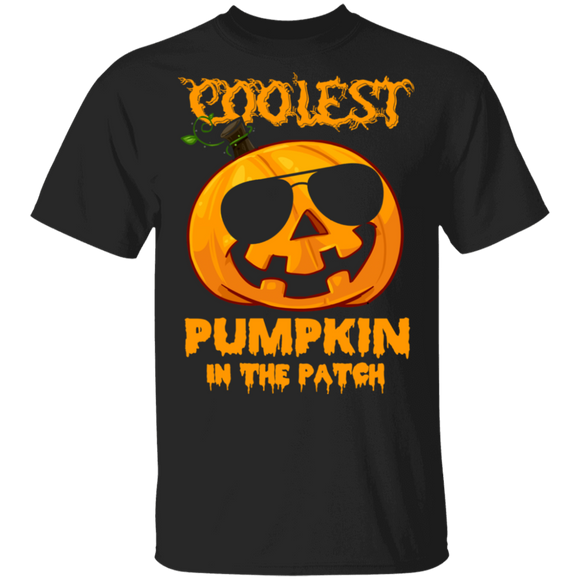 Funny Halloween Costume Coolest Pumpkin In The Patch T-Shirt - Macnystore