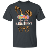 I'm The Nana Bunny Cute Bunny Leopard Eggs Easter Day Gift T-Shirt - Macnystore