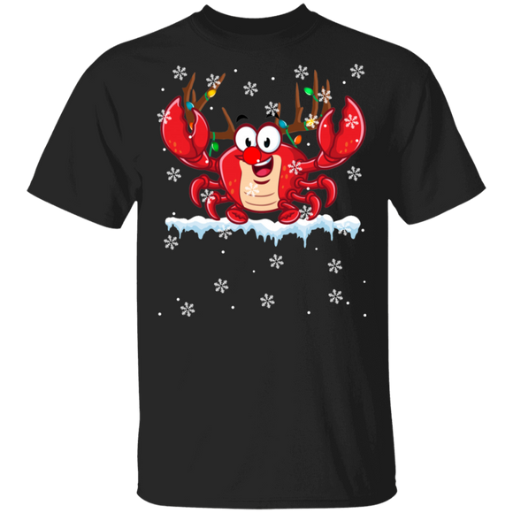 Christmas Reindeer Lover Shirt Crab Reindeer Cool Christmas Reindeer Crab Lover Gifts Christmas T-Shirt - Macnystore