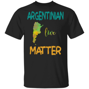 Funny Argentinian Lives Matter Hispanic Heritage Argentina Map T-Shirt - Macnystore