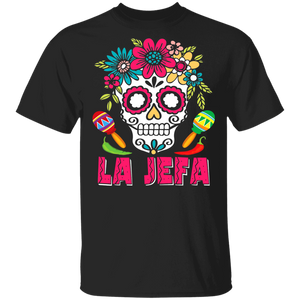 Funny Soy La Jefa Shirt Mexican Boss Sugar Skull Gifts T-Shirt - Macnystore