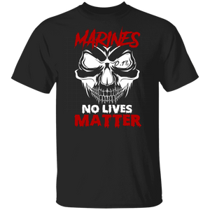 Halloween Shirt Marines No Lives Matter Cool Skull Halloween Gifts Halloween T-Shirt - Macnystore