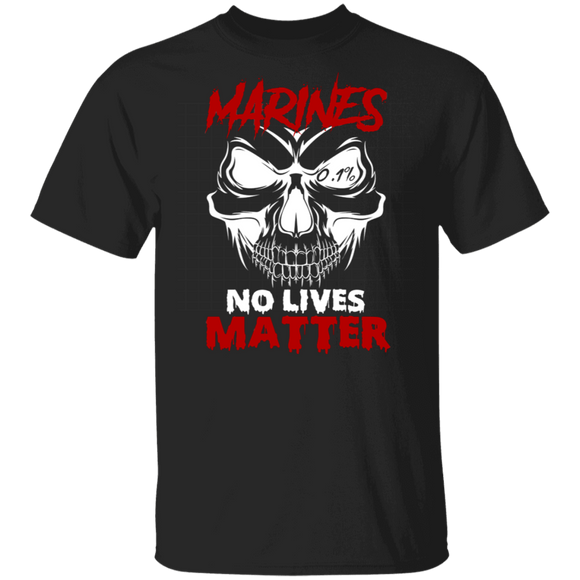 Halloween Shirt Marines No Lives Matter Cool Skull Halloween Gifts Halloween T-Shirt - Macnystore