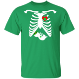 Skull Skeleton Leprechaun Pregnancy Announcement Patrick's Day T-Shirt - Macnystore