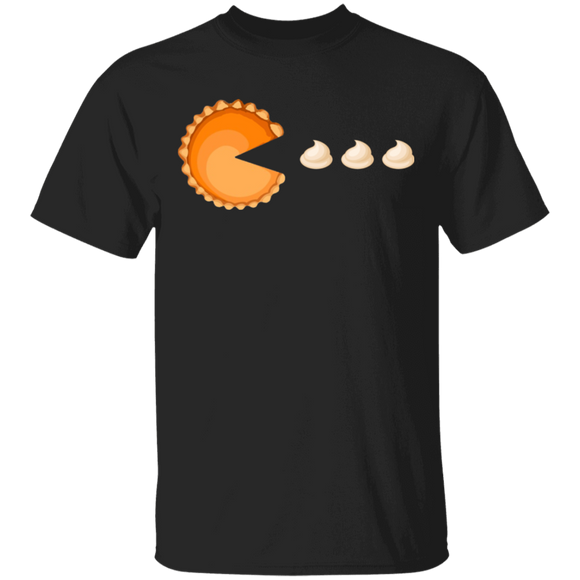 Pumpkin Pie Eating Cream Funny Gamer Lover Thanksgiving Gifts T-Shirt - Macnystore