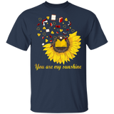 You Are My Sunshine Cute Books Sunflower Shirt Matching Book Lovers Fans Nerd Reader Librarian Gifts T-Shirt - Macnystore