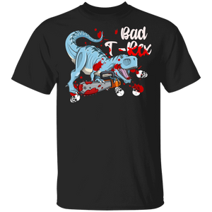 Bad T-Rex Horror T-Rex Halloween Evil Gift T-Shirt - Macnystore