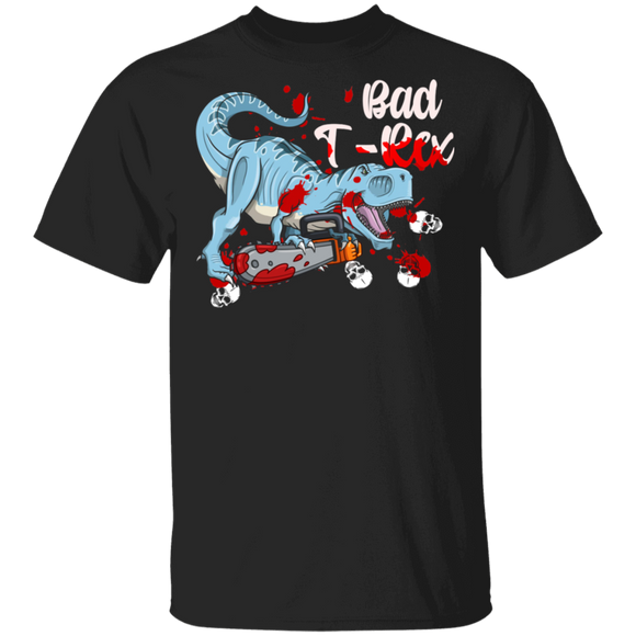 Bad T-Rex Horror T-Rex Halloween Evil Gift T-Shirt - Macnystore