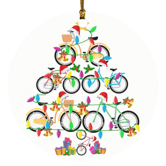 Christmas Ornament Bicycle Driver Christmas Tree Funny Christmas Tree Lights Decorative Hanging Ornaments.png SUBORNC Circle Ornament - Macnystore