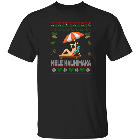 Christmas Hawaii Lover Shirt Mele Kalikimaka Funny Merry Christmas Sweater Hawaii Lover Gifts Christmas T-Shirt - Macnystore