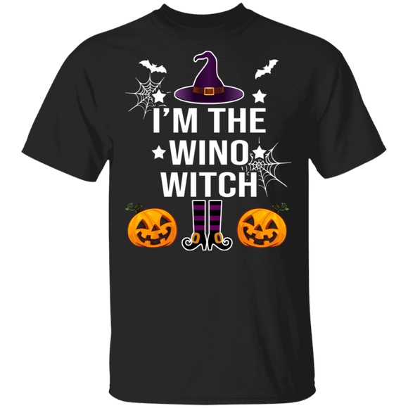 I'm The Wino Witch Wine Lover Matching Halloween Night Gifts T-Shirt - Macnystore