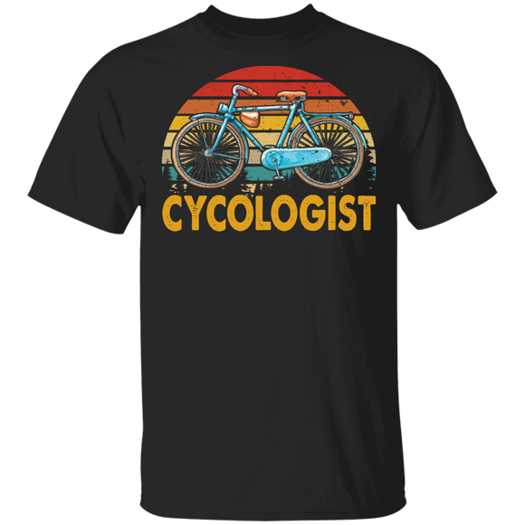 Christmas Bike Shirt Vintage Retro Cycologist Cool Bike Bicycle Ride Riding Lover Gifts T-Shirt - Macnystore