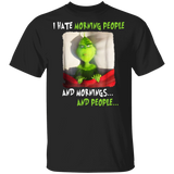 Mr. Grinch I Hate Morning People And Mornings People Christmas Gift Unisex G500 Gildan 5.3 oz. T-Shirt - Macnystore