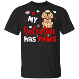 My Valentine Has Paws Cockapoo Pet Couple Wife Husband Fiance Fiancee Boyfriend Girlfriend Valentine T-Shirt - Macnystore