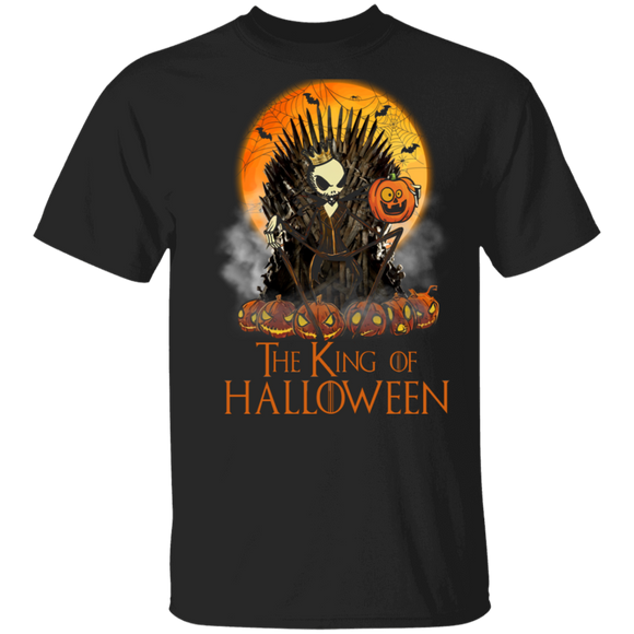 The King of Halloween Funny Movie Character Pumpkin Halloween Gifts T-Shirt - Macnystore