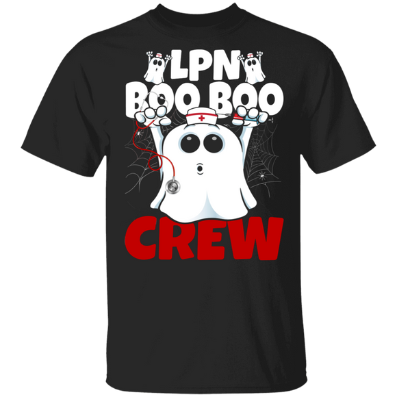 LPN Boo Boo Crew Funny Ghost Halloween Doctor Nurse Gifts T-Shirt - Macnystore