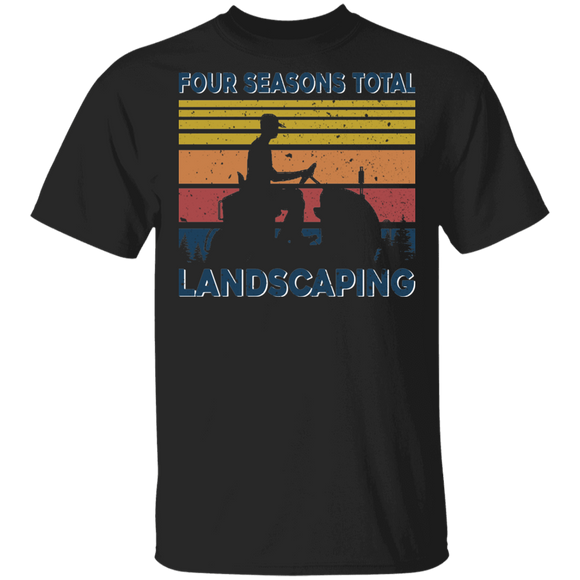 American Election Shirt Vintage Retro Four Seasons Total Landscaping Cool American Election Trump Farmer Gifts T-Shirt - Macnystore