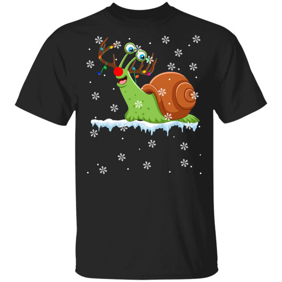 Christmas Reindeer Lover Shirt Snail Reindeer Cool Christmas Reindeer Snail Lover Gifts Christmas T-Shirt - Macnystore