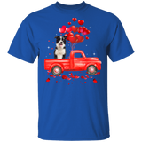 Australian Shepherd Riding Truck Dog Pet Lover Matching Shirts For Couples Boys Girl Women Personalized Valentine Gifts T-Shirt - Macnystore