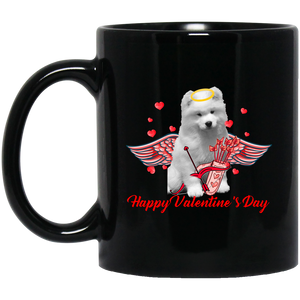 Happy Valentine's Day Cupid Samoyed Dog Pet Lover Matching Shirts For Couples Boys Girls Women Personalized Valentine Gifts Mug - Macnystore