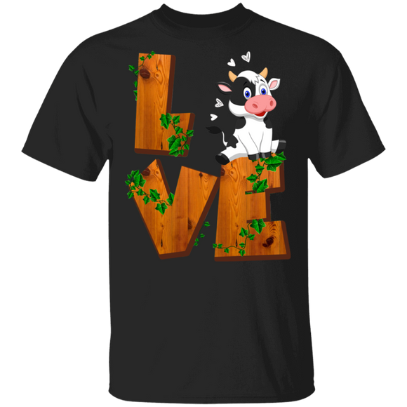 Love Cow Funny Cow Lover Fans Farmer Gifts T-Shirt - Macnystore
