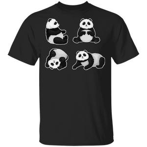 Cool Panda Yoga Matching Panda Lover Fans Yoga Meditation Gifts T-Shirt - Macnystore