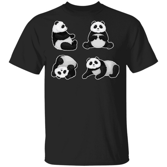 Cool Panda Yoga Matching Panda Lover Fans Yoga Meditation Gifts T-Shirt - Macnystore
