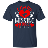 I Am His Missing Piece Matching Shirts For Couples Funny Women Wife Fiancee Personalized Valentine Gifts T-Shirt - Macnystore