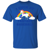 I Suck At Fantasy Baseball Funny Magical Unicorn T-Shirt - Macnystore