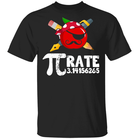 Funny Happy Pi Day Cool Pirate Pi 3,14 Math Nerd Geeks Number Logic Lover Kids Elementary Midle High School Student Teacher Gifts T-Shirt - Macnystore
