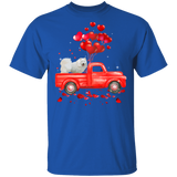 Samoyed Riding Truck Samoyed Dog Pet Lover Matching Shirts For Couples Boys Girl Women Personalized Valentine Gifts T-Shirt - Macnystore
