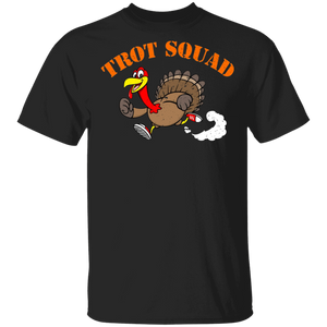 Thanksgiving Turkey Shirt Trot Squad Funny Thanksgiving Turkey Marathon Running Lover Gifts T-Shirt - Macnystore