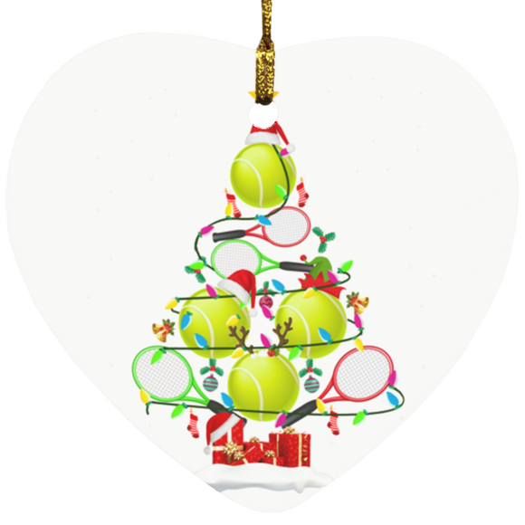 Christmast Ornament Funny Tennis Lover Christmas Tree Light Xmas Decorative Hanging Ornaments SUBORNH Heart Ornament - Macnystore