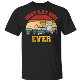 Vintage Retro Best Cat Gigi Ever Cat Lover Owner Fans Matching Shirt For Family Funny Women Nana Grandma Gifts T-Shirt - Macnystore