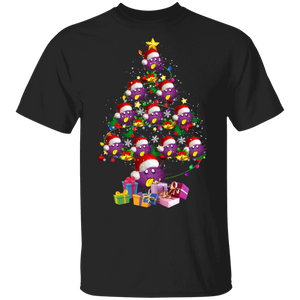 Christmas Sea Urchins Lover Sea Urchins X- mas Tree Santa Sea Urchins Gift T-Shirt - Macnystore