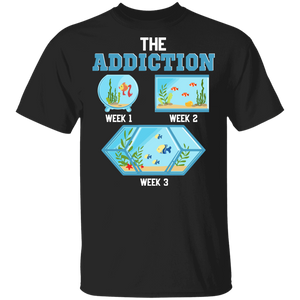 Aquarium Shirt The Addiction Cool Aquarium Aquarist Tank Addiction Fish Keeping Gifts T-Shirt - Macnystore
