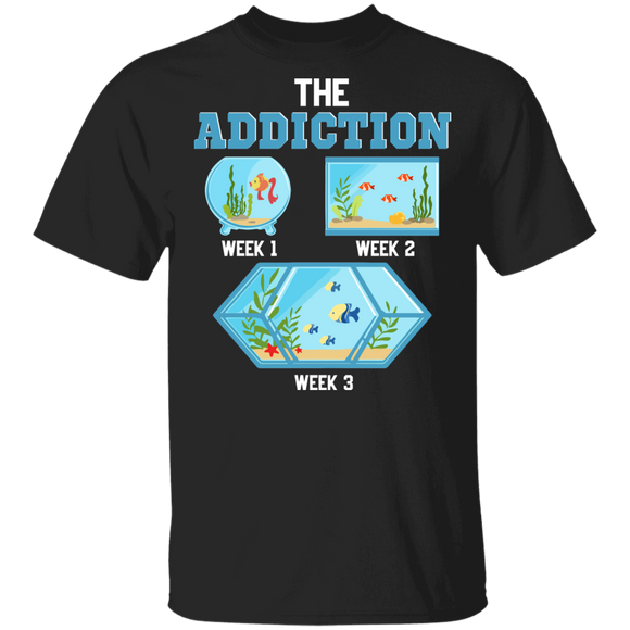 Aquarium Shirt The Addiction Cool Aquarium Aquarist Tank Addiction Fish Keeping Gifts T-Shirt - Macnystore