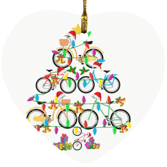 Christmas Ornament Bicycle Driver Christmas Tree Decorative Hanging Ornaments SUBORNH Heart Ornament - Macnystore