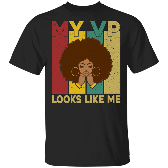 Election Black Shirt My VP Looks Like Me Vice President Cool Black Queen Girl Vote Election Gifts T-Shirt - Macnystore