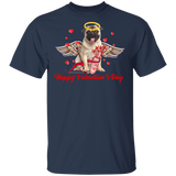 Happy Valentine's Day Cupid Pug Dog Pet Lover Matching Shirts For Couples Boys Girls Women Personalized Valentine Gifts T-Shirt - Macnystore