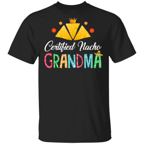 Womens Nacho Certified Nacho Grandma Mexican Food Lover Foodie T-Shirt - Macnystore