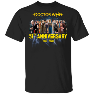 Doctor Who 57th Anniversary Cool Characters Movies Gifts T-Shirt - Macnystore