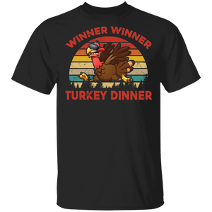 Thanksgiving Gamer Shirt Winner Winner Turkey Dinner Funny Thanksgiving Gamer Game Turkey Lover Gifts Thanksgiving T-Shirt - Macnystore