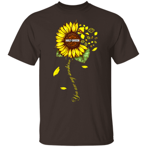 You Are My Sunshine Cute Harley-Davidson Motorcycles Logo In Sunflower Shirt Matching Motorbike Lover Harley-Davidson Motor Gifts T-Shirt - Macnystore