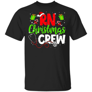 Christmas Nurse Shirt RN Christmas Crew Funny Christmas Nurse Crew ER ICU Nursing Squad Gifts T-Shirt - Macnystore