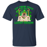 My Chow Chow Is My Lucky Charm Leprechaun Dog Pet Funny St Patrick's Day Mens Womens St Patty's Day Irish Gifts T-Shirt - Macnystore