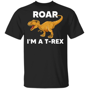 Roar I'm A T-rex Funny Halloween T-rex Lover Gifts T-Shirt - Macnystore